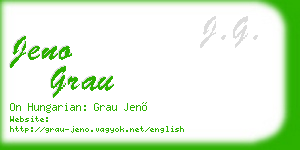 jeno grau business card