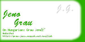 jeno grau business card